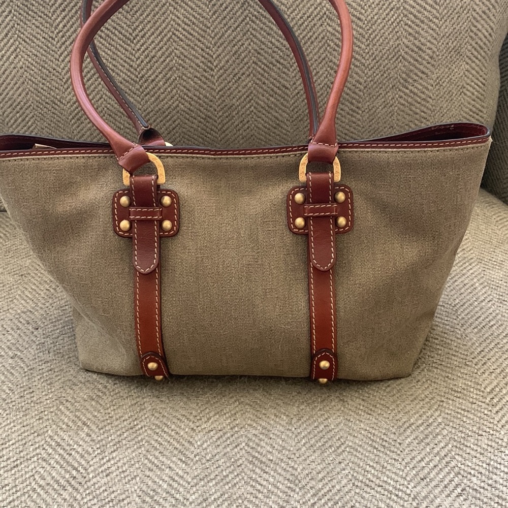 Dooney & Bourke Florentine Hobo Monogram Canvas Satchel Bag